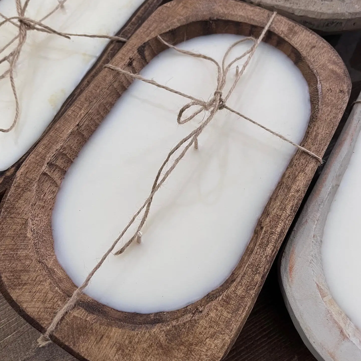 Wood Bowl Candle